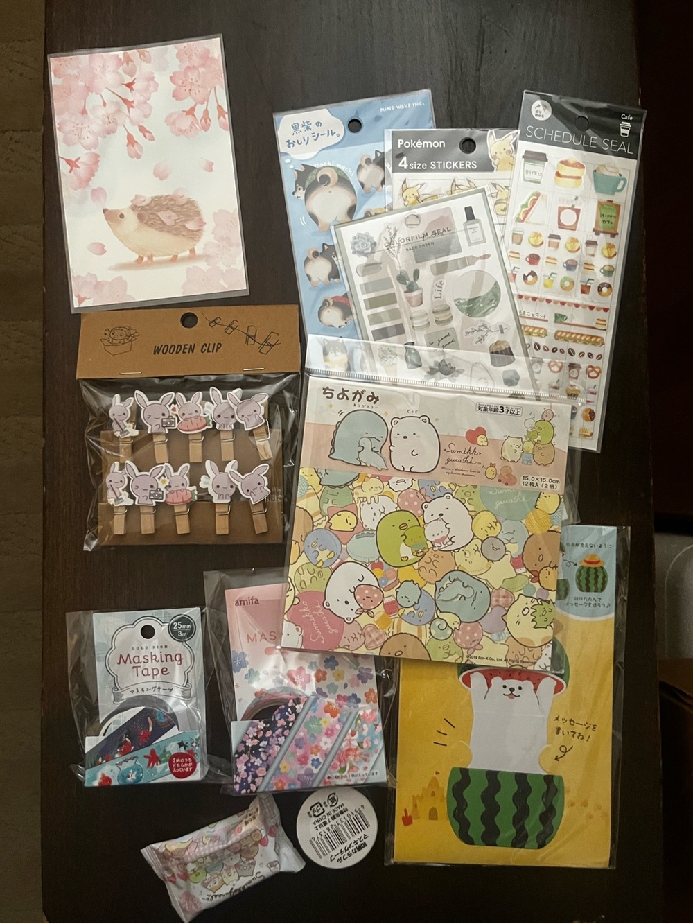 Cute San-X Sumikko Gurashi Japanese Sticker Stationery Bundle 12 items + BONUS